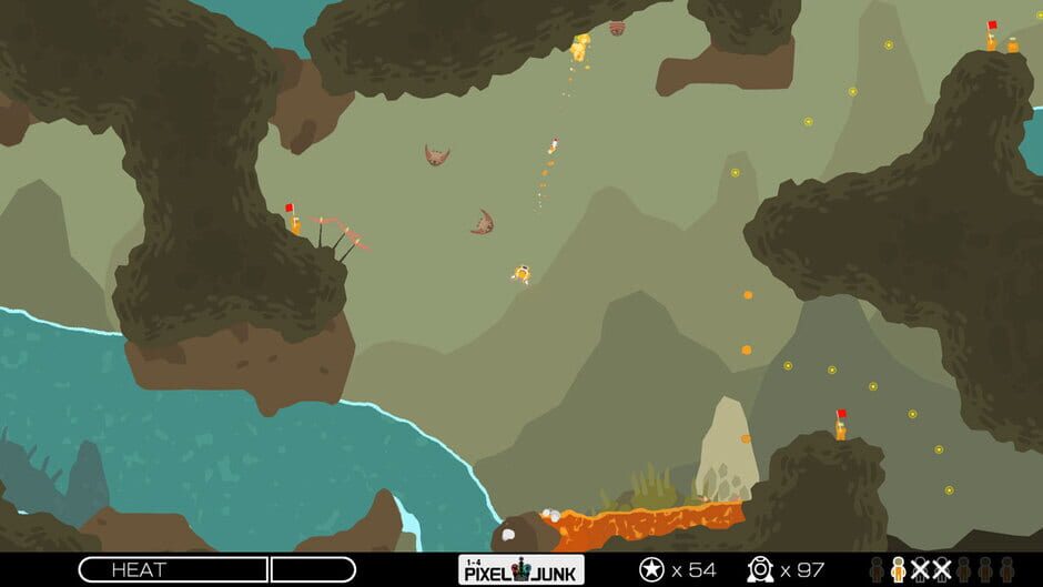 Capture de PixelJunk Shooter
