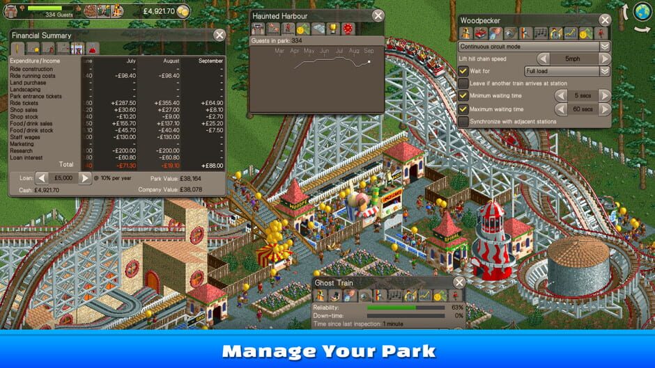 Capture de RollerCoaster Tycoon Classic