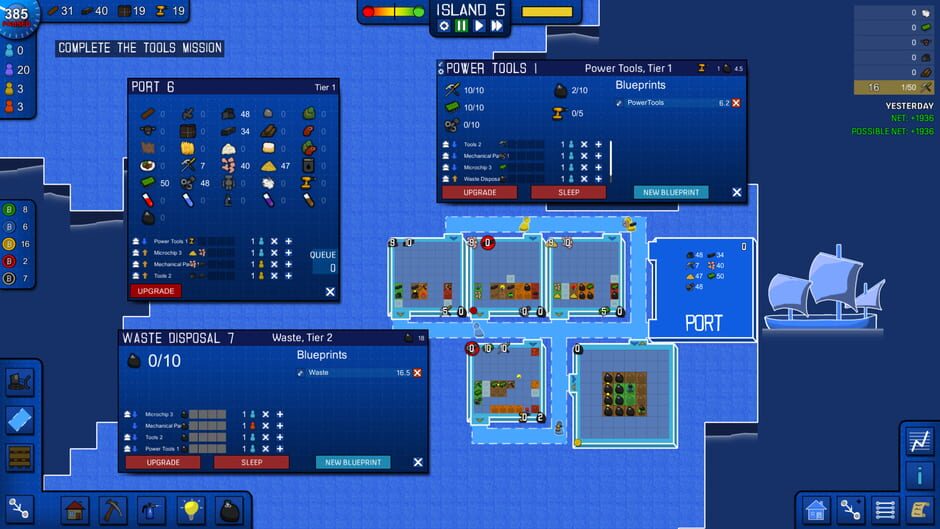 Capture de Blueprint Tycoon