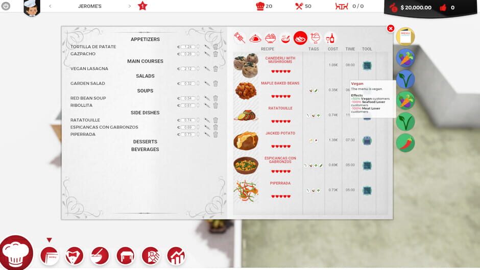 Capture de Chef: A Restaurant Tycoon Game