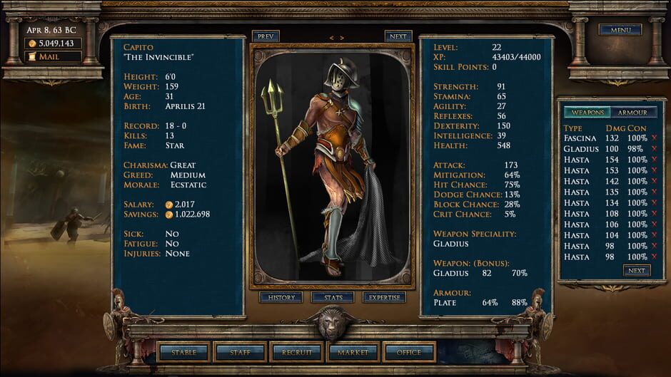 Capture d’Age of Gladiators