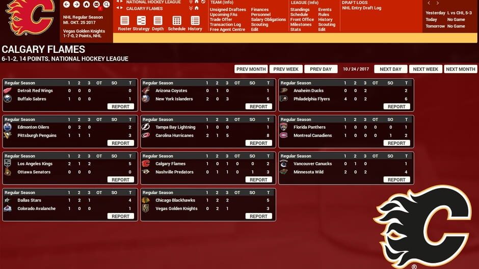 Capture de Franchise Hockey Manager 4