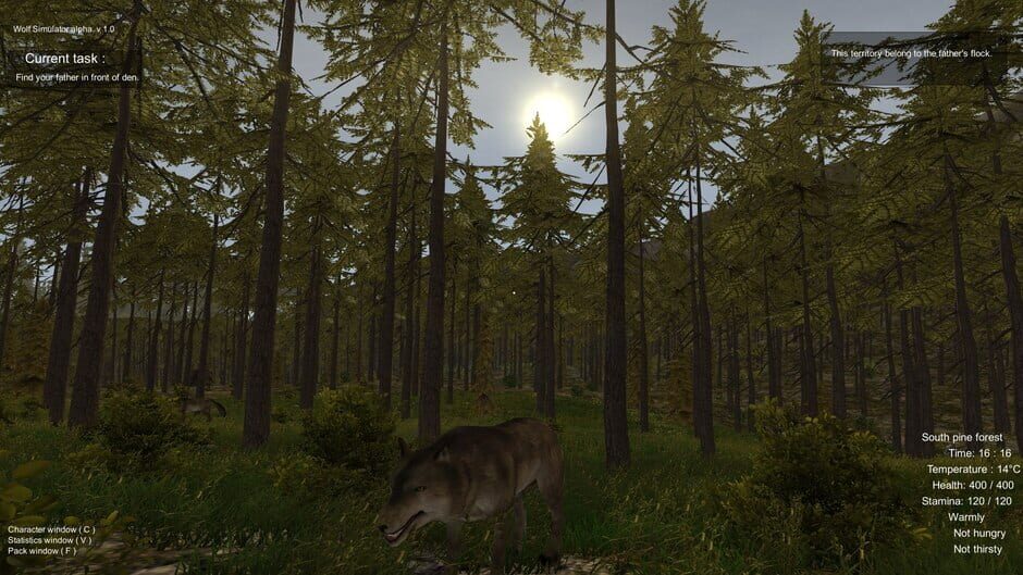 Capture de Wolf Simulator