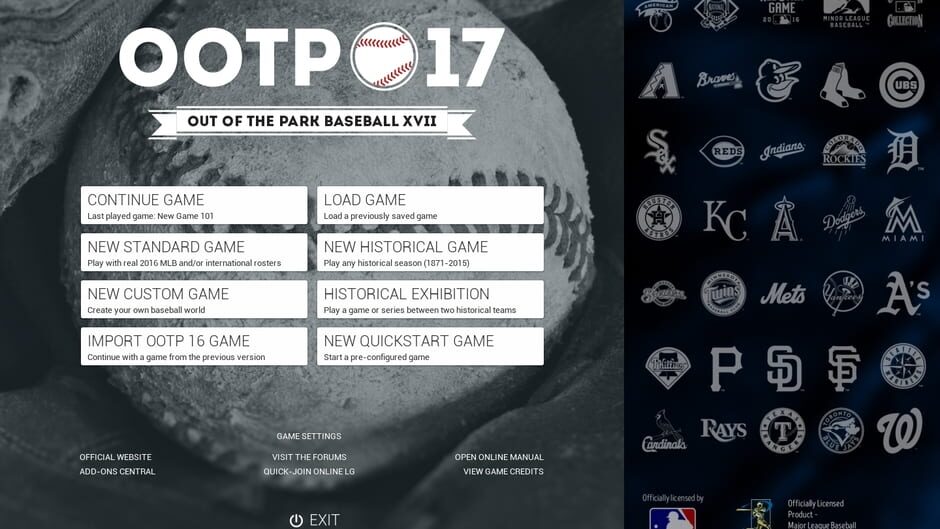 Capture d’Out of the Park Baseball 17