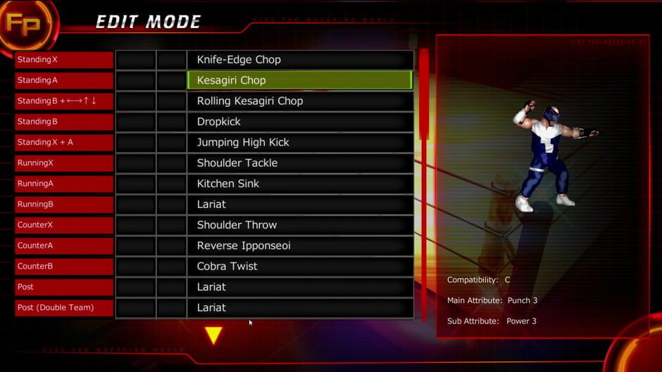Capture de Fire Pro Wrestling World