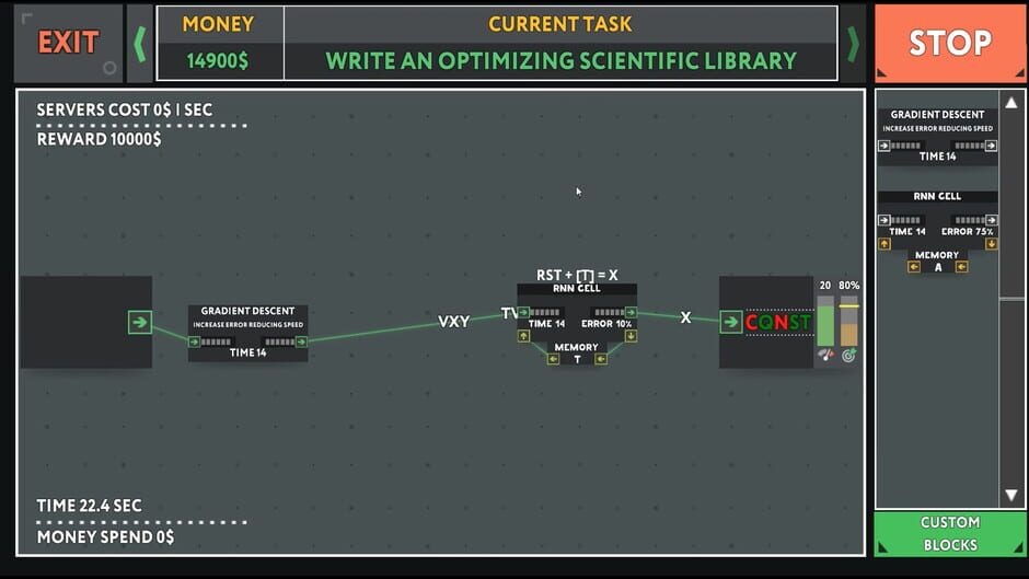 Capture de while True: learn()
