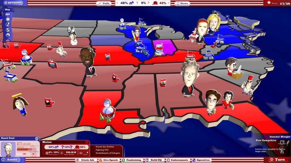 Capture de The Political Machine 2016