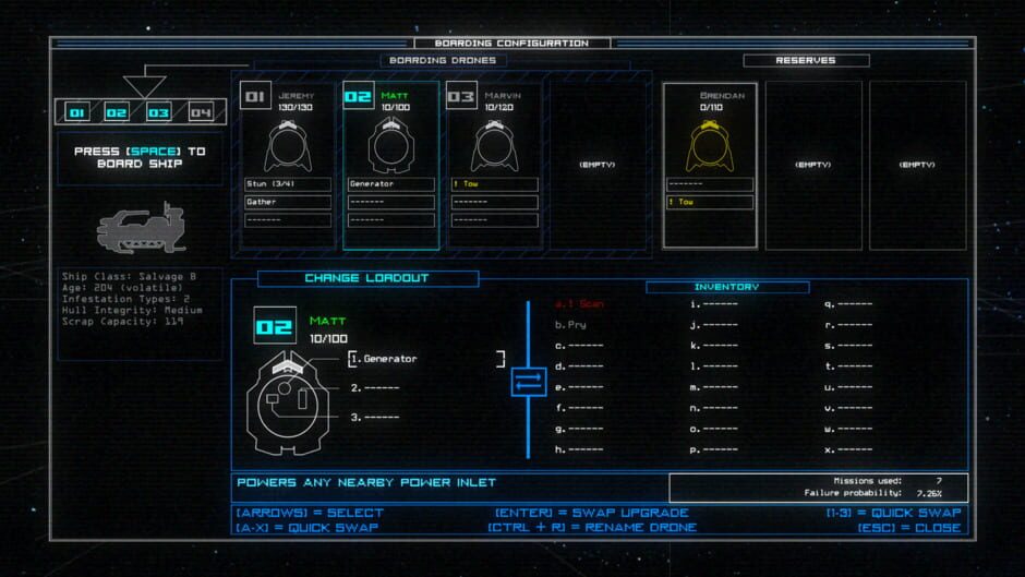 Capture de Duskers
