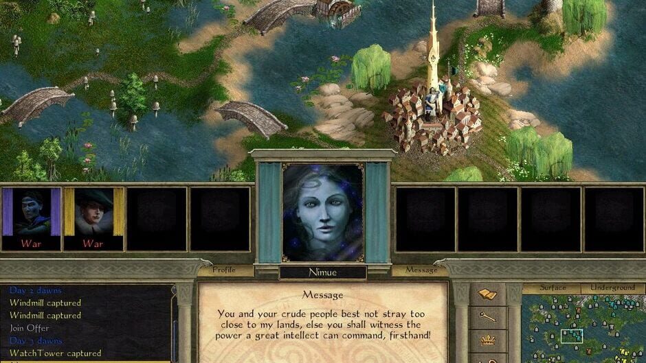 Capture d’Age of Wonders II: The Wizard's Throne