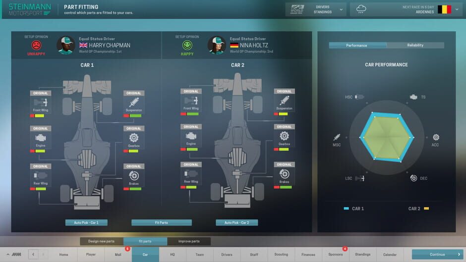 Capture de Motorsport Manager