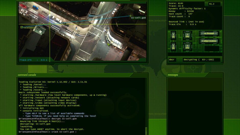 Capture de Hacker Evolution: Untold