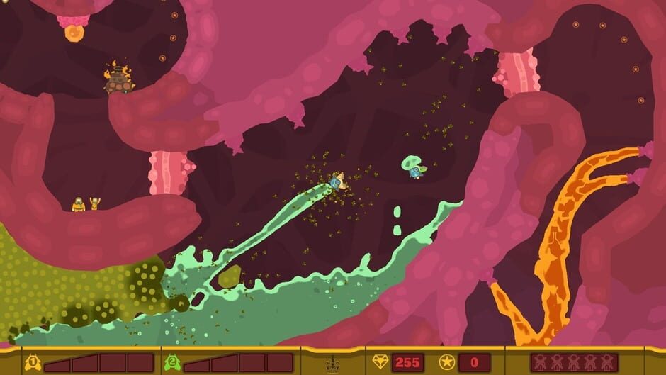 Capture de PixelJunk Shooter