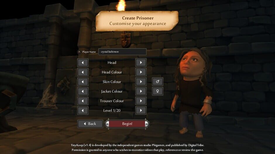 Capture de TinyKeep