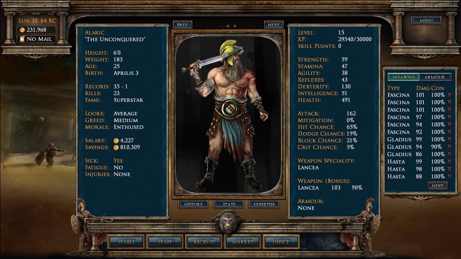 Capture d’Age of Gladiators