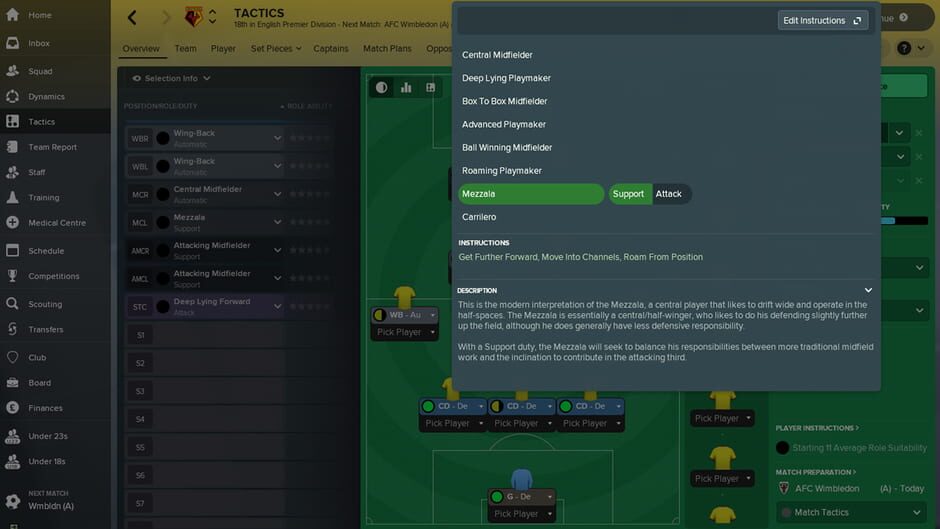 Capture de Football Manager 2018
