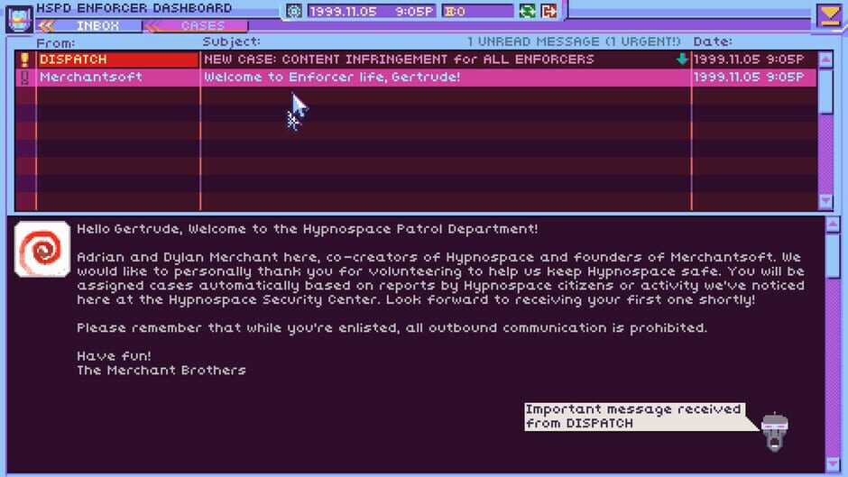 Capture de Hypnospace Outlaw