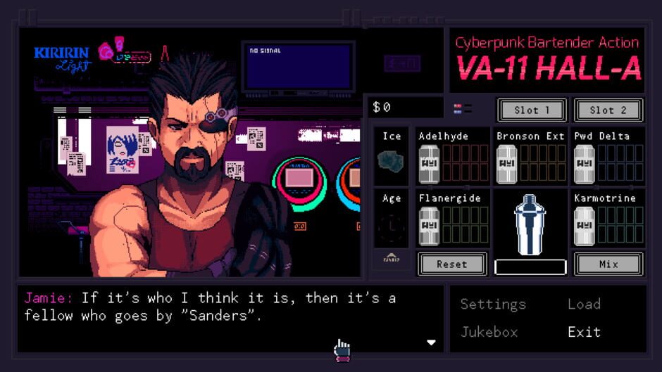 Capture de VA-11 Hall-A: Cyberpunk Bartender Action