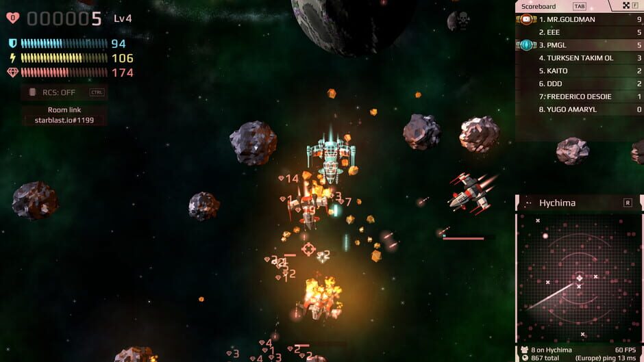 Capture de Starblast