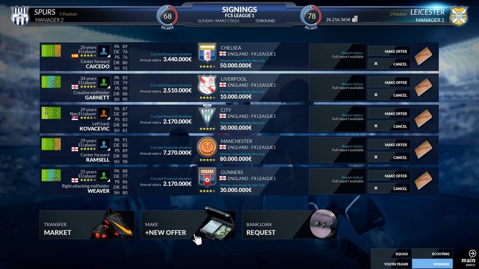 Capture de Football Club Simulator - FCS