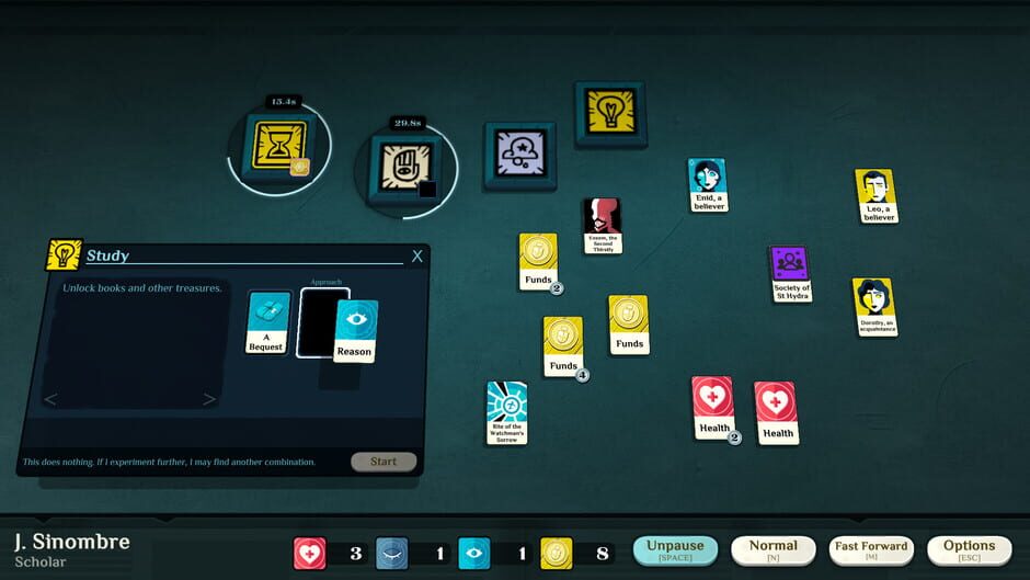 Capture de Cultist Simulator