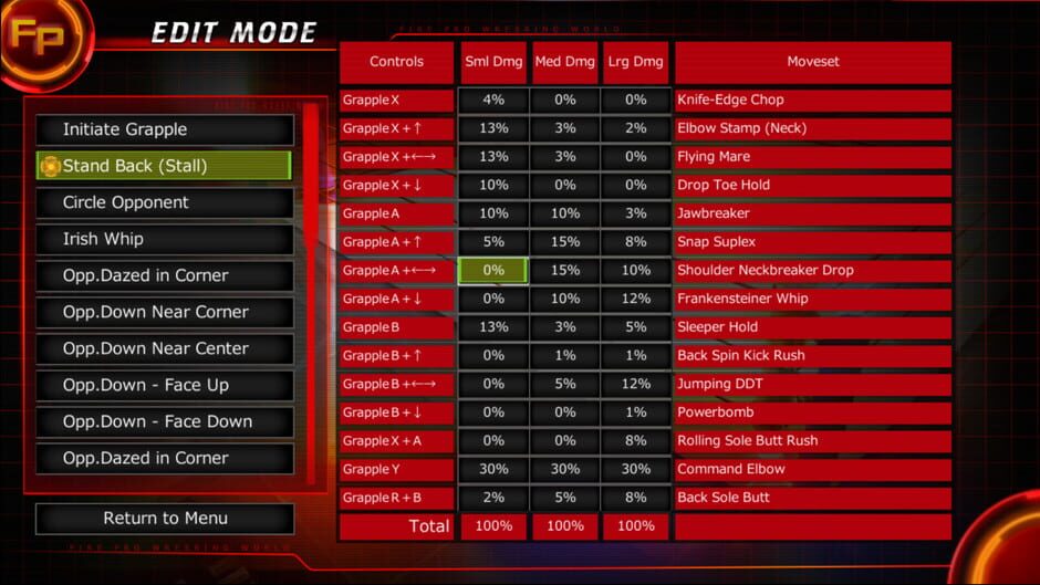 Capture de Fire Pro Wrestling World