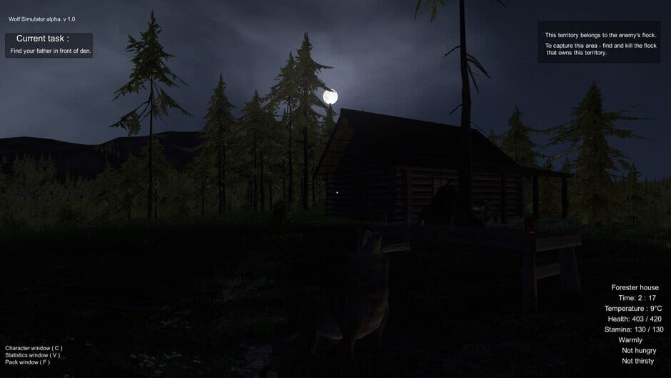 Capture de Wolf Simulator