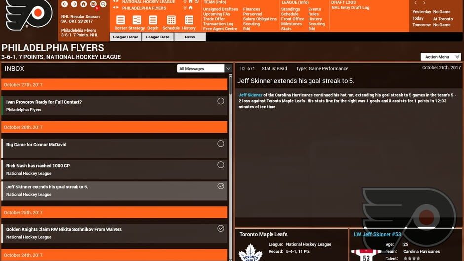 Capture de Franchise Hockey Manager 4