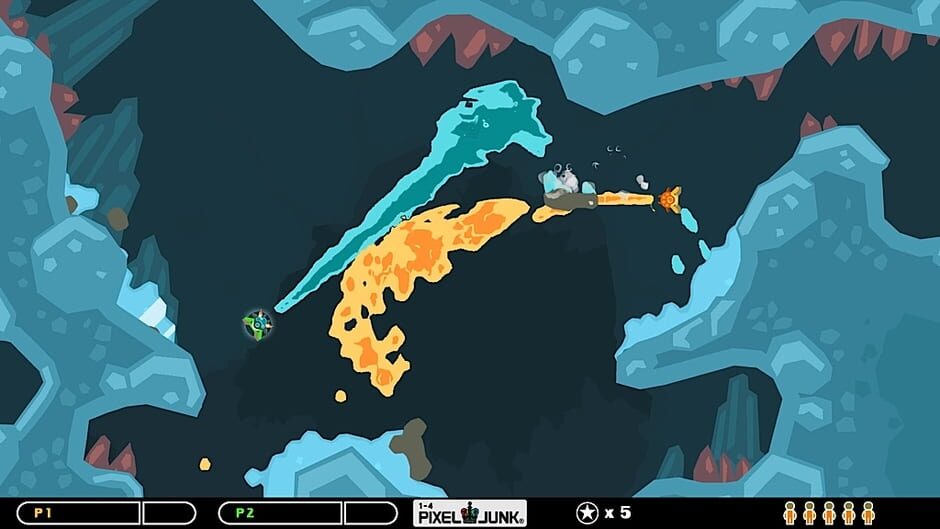 Capture de PixelJunk Shooter