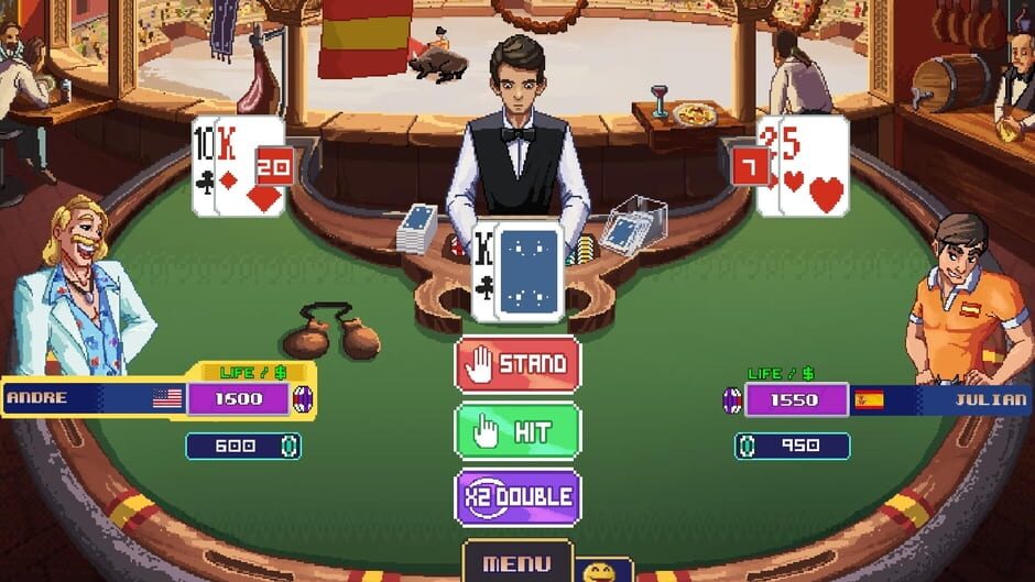 Capture de Super Blackjack Battle 2 Turbo Edition - The Card Warriors