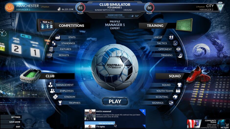 Capture de Football Club Simulator - FCS
