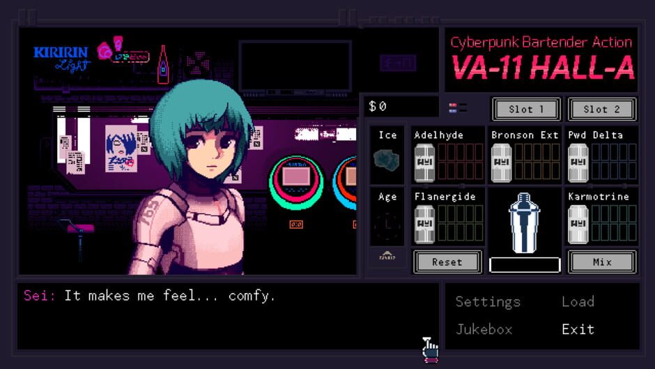 Capture de VA-11 Hall-A: Cyberpunk Bartender Action