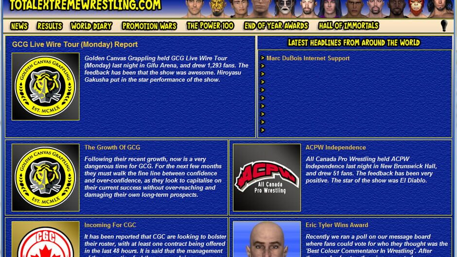 Capture de Total Extreme Wrestling 2010