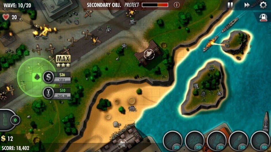 Capture d’iBomber Defense Pacific
