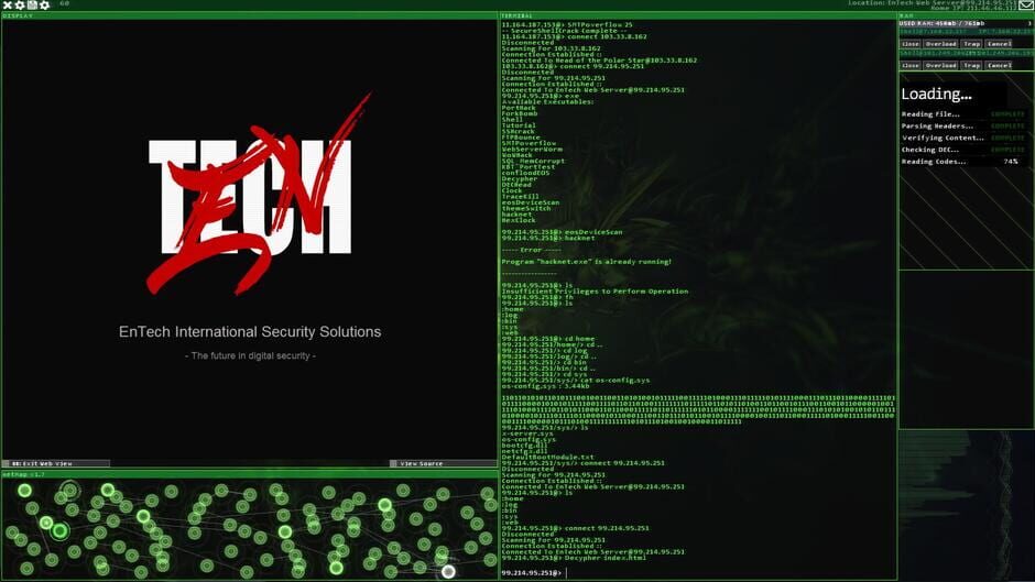 Capture de Hacknet