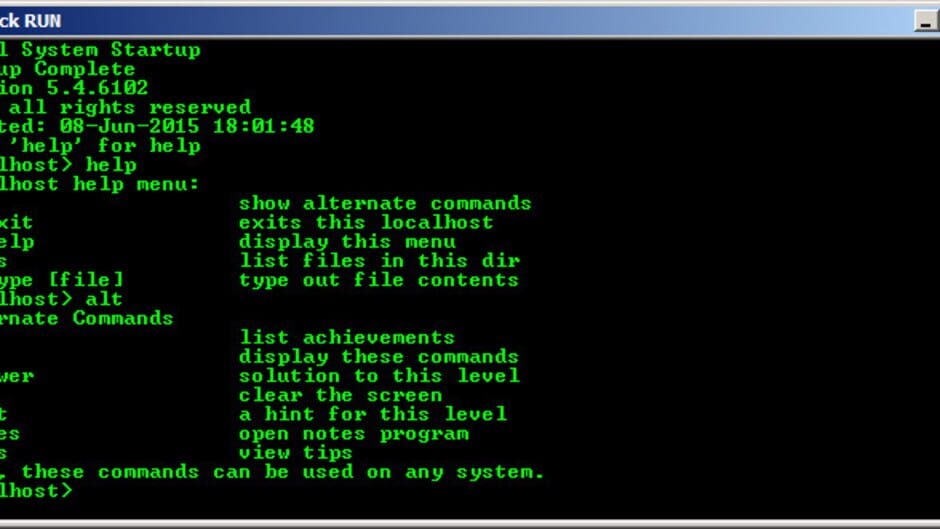 Capture de Hack Run