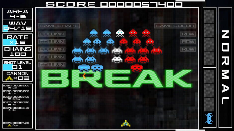 Capture de Space Invaders Extreme