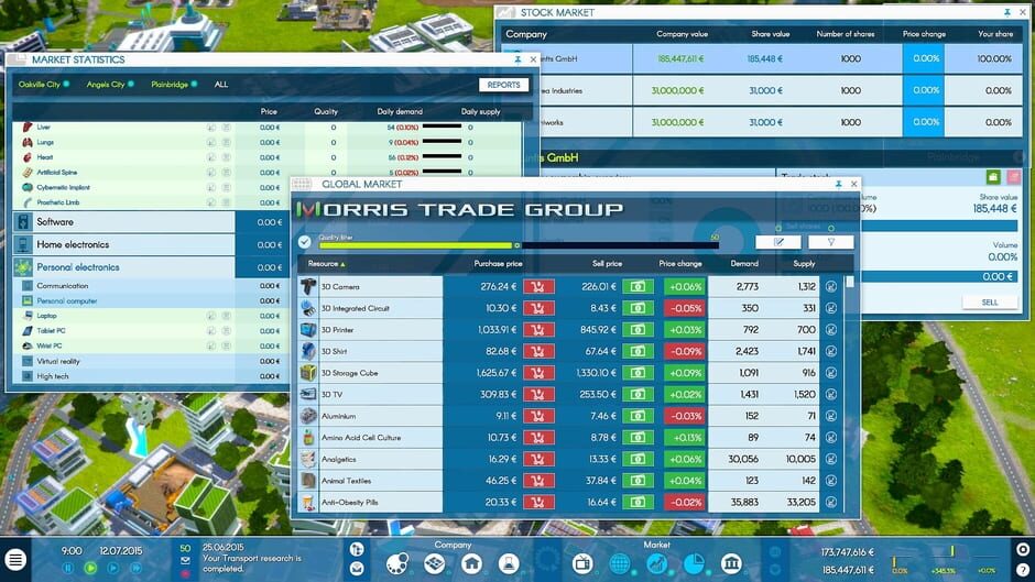 Capture d’Industry Manager: Future Technologies