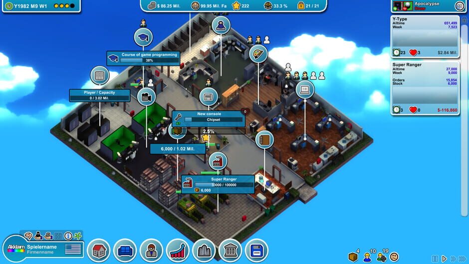 Capture de Mad Games Tycoon