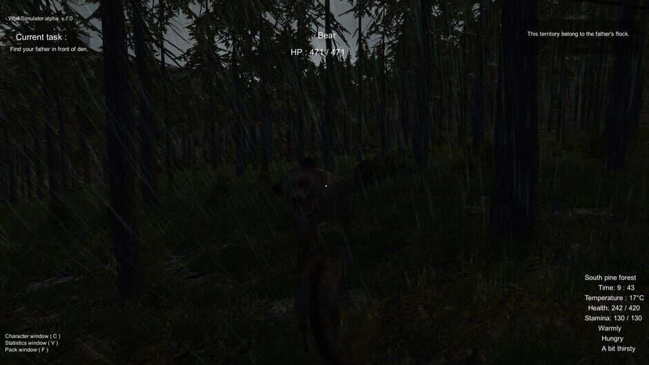 Capture de Wolf Simulator