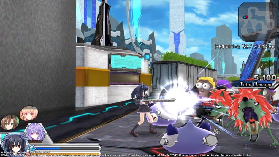 Capture de Megatagmension Blanc + Neptune VS Zombies