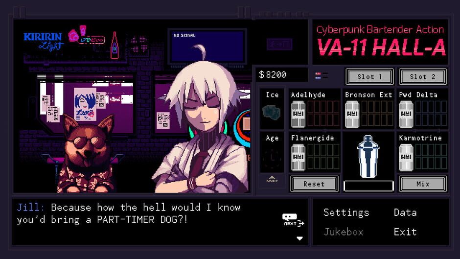 Capture de VA-11 Hall-A: Cyberpunk Bartender Action