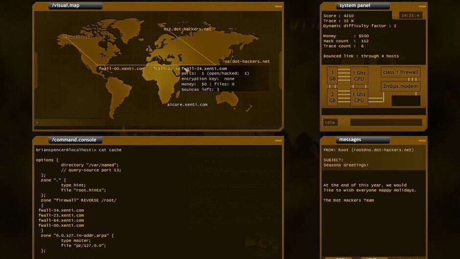 Capture de Hacker Evolution