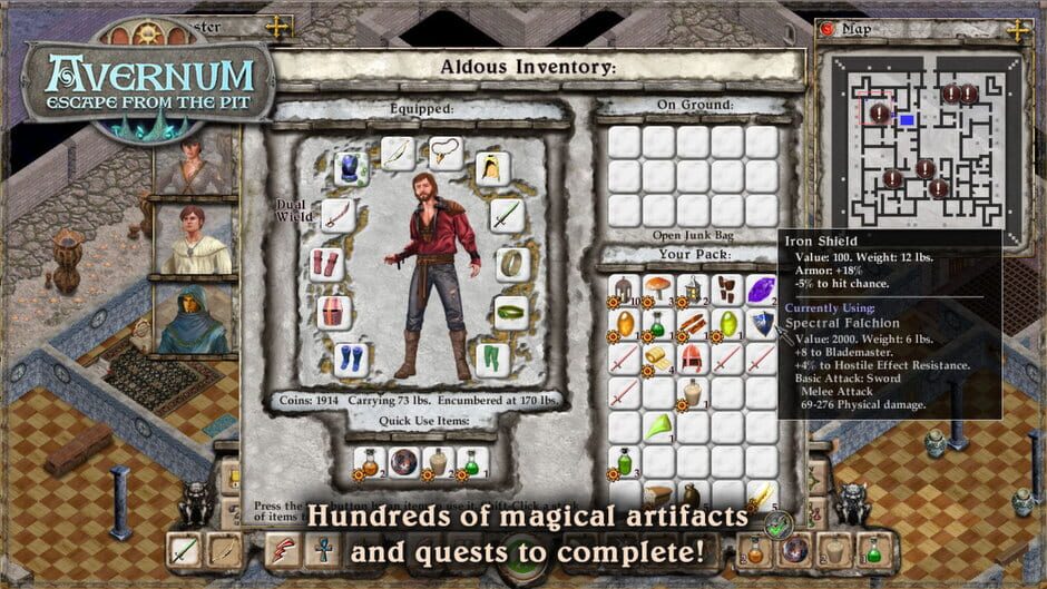 Capture d’Avernum: Escape from the Pit