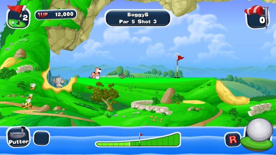 Capture de Worms Crazy Golf