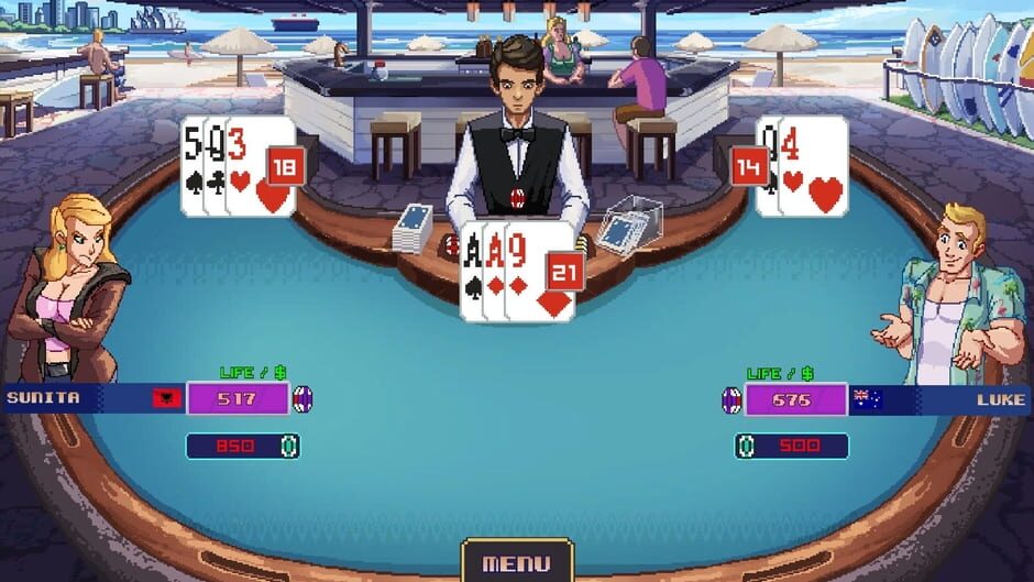 Capture de Super Blackjack Battle 2 Turbo Edition - The Card Warriors