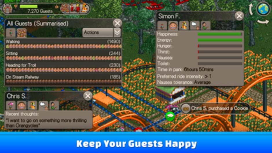 Capture de RollerCoaster Tycoon Classic