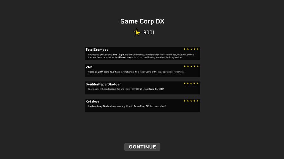 Capture de Game Corp DX