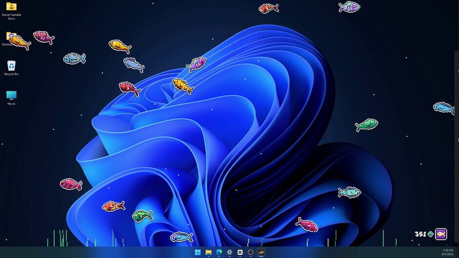 Capture de Desktop Fishes
