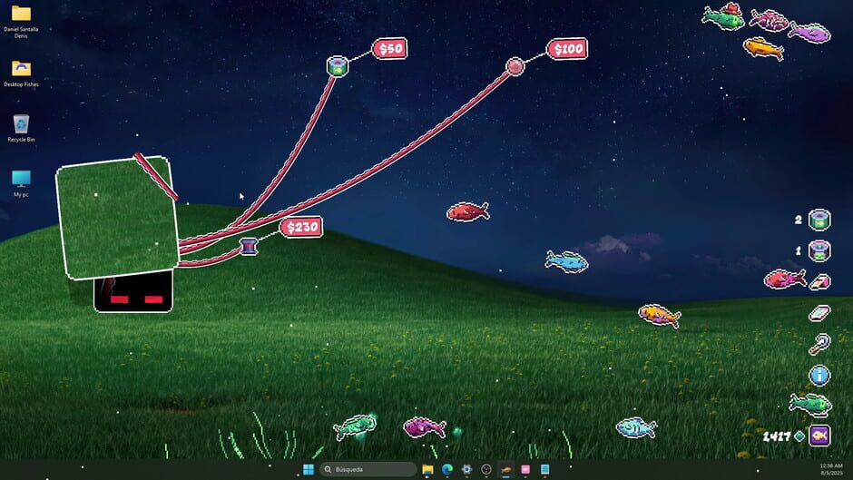 Capture de Desktop Fishes