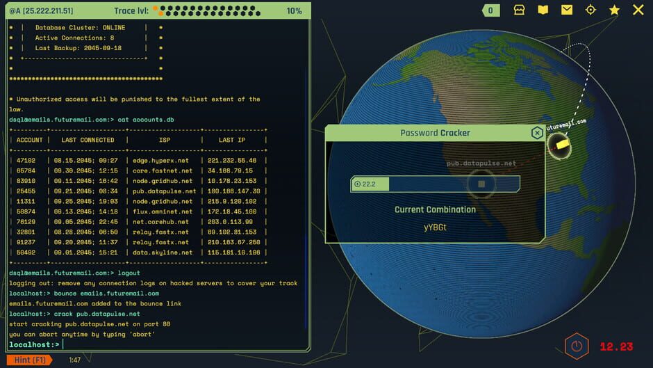 Capture de Void Future: Hacking Protocol